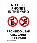 Image result for No Cell Phone Signs Spanish