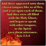 Image result for Cloven Tongues of Fire Holy Spirit