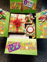 Image result for Modern Birthday For Her Personalized Care Package Candy Gift Box