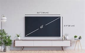 Image result for 75 Inch TV Dimensions Chart Size