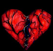 Image result for Black Broken Heart Art