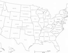 Image result for Map of the United States Black and White