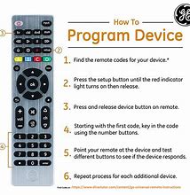 Image result for GE 12403 Universal Remote Codes