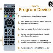 Image result for GE 34459 Universal Remote Codes for Westinghouse TV