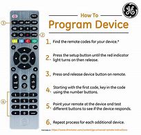 Image result for GE Universal Remote TV Codes List