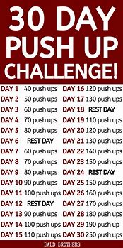 Image result for 30-Day Push-Up Sit Up Challenge