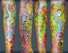 Image result for Rick and Morty Trippy Tattoo