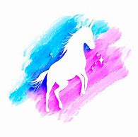 Image result for Watercolor Unicorn Silhouette