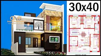 Image result for Duplex House Plans 30X40