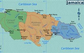 Image result for Jamaica Map