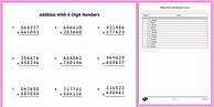 Image result for 6 Digit Subtraction and Add Ion Worksheet