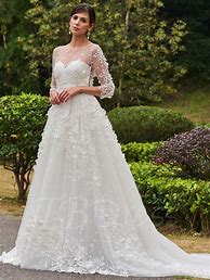 Image result for Sleeved Wedding Dress