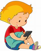 Image result for Kid On Phone Clip Art