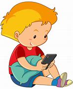 Image result for Play with Phone Cartoon