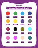 Image result for Types of Colors Names