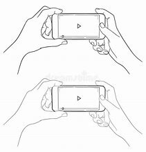 Image result for Drawing of Hand Holdinh Phone