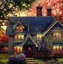 Image result for Thomas Kinkade Autumn at Apple Hill Wallpaper