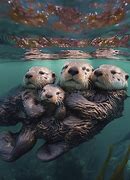 Image result for Sea Otter Family