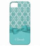 Image result for iPhone Case Painted Blue Bow