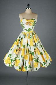 Image result for Retro Yellow Dress