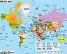 Image result for World Map Showing Countries