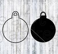 Image result for Blank Christmas Ornament SVG