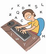 Image result for Cartoon Typing On Computer