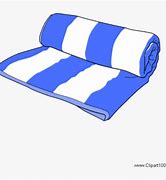 Image result for Blue and White Beach Towel Clip Art