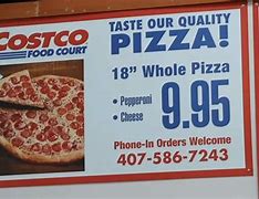 Image result for Costco Pizza Menu Prices