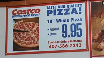 Image result for Costco Pizza Menu Prices