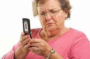 Image result for Old Person Using Phone