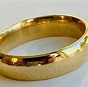 Image result for Solid Gold Wedding Ring Band for Men