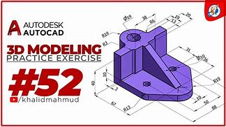 Image result for AutoCAD 3D Modeling Exercises