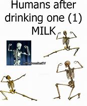 Image result for Skeleton Milk Meme