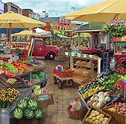 Image result for local market art