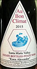 Image result for Au Bon Climat Pinot Noir Knox Alexander