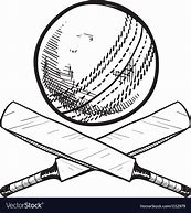 Image result for Cricket Bat Sketch in Black and White
