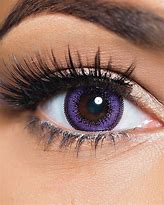 Image result for Purple Colored Contact Lenses