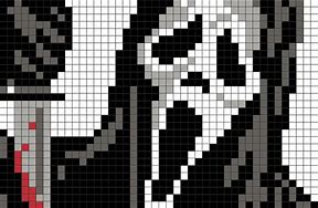 Image result for Scary Face Pixel Art