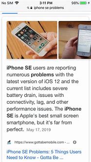 Image result for iPhone SE Complaints