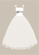 Image result for White Dress Clip Art