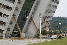Image result for Taiwan Earthquake Leaning Building