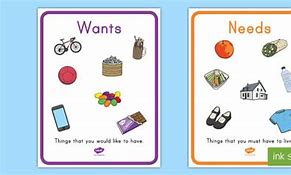 Image result for Needs and Wants Slideshow Preschoolers