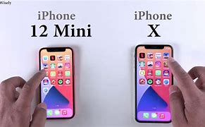 Image result for iPhone 12 Mini Size vs iPhone X