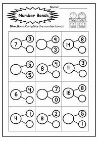 Image result for Math Number Bonds