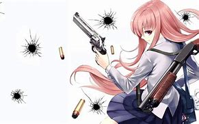 Image result for Anime Girl Shooting Gun