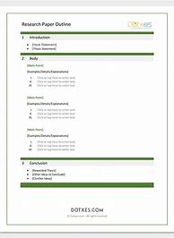 Image result for Outline Template Word Document