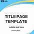 Image result for Blank Title Page Templates