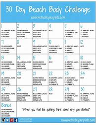Image result for 30-Day Beach Body Fitness Challenge