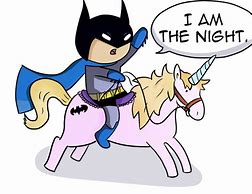 Image result for Batman Riding On a Unicorn